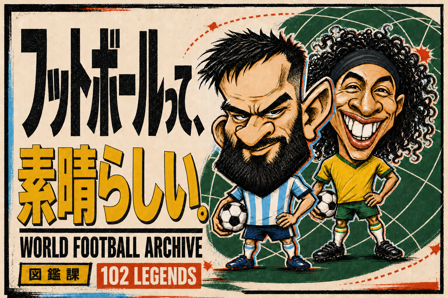 フットボール名鑑を彩る選手たち